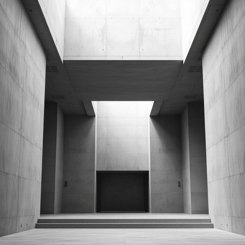 Minimalist concrete sanctuary